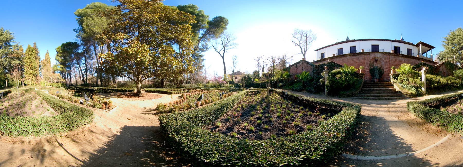 Visita virtual del Palacio de Godoy, jardines