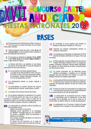Concurso del Cartel Anunciador de las Fiestas Patronales Infantiles