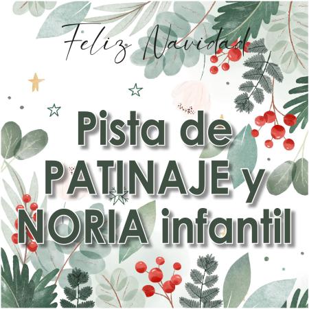 Pista de patinaje y noria infantil